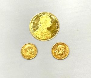 2023.12.2(フランツヨセフ金貨=K23.20フラン金貨+20マルク金貨=K21.6)